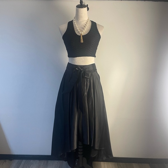 Jupe Cosmique Femme Athleta Noire à Pull Hi-Low Stretch - L